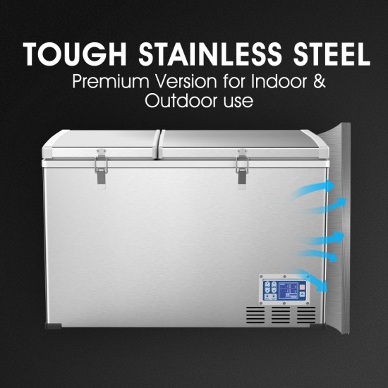 Kenner 100L Stainless Steel Portable Fridge Freezer Cooler  [C-BCD100]