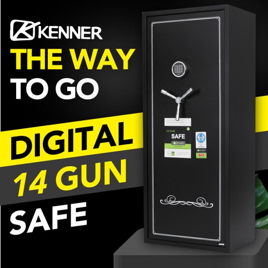 Kenner 14 Rifle Storage Gun Safe with Keypad [KN-14514A]