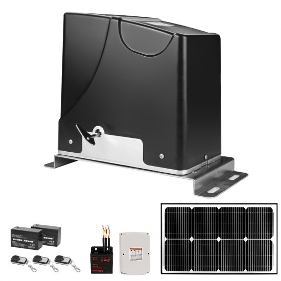 Kenner Electric Automatic Sliding Gate Opener with Solar Backup System [KND1500-20N7]