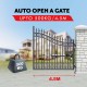Kenner Single Actuator Automatic Swing Gate Opener with 20w Backup Solar System for Right Gate [KNL01-R-20N7]
