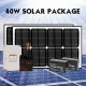 Kenner 40W Full Solar Single Actuator Automatic Swing Gate Opener [KNL100E-01-40N12]