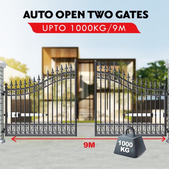 Kenner 40W Full Solar Double Actuator Automatic Swing Gate Opener [KNL100E-02-N40N12]