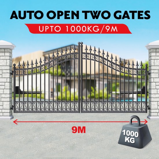 Kenner Double Actuator Automatic Swing Gate Opener with 20w Backup Solar System [KNL602-20N7]