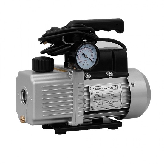 CM 1.8CFM 1 Stage Vacuum Pump with Built-in Gauge for Refrigerant Air Condition [VP-130G]